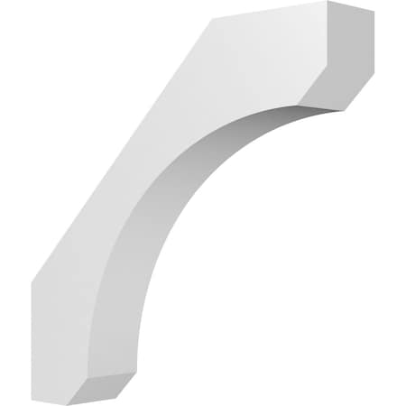 Ekena Millwork 3 1/2-in. W x 18-in. D x 18-in. H Legacy Architectural Grade PVC Knee Brace BRCP035X18X18LEC